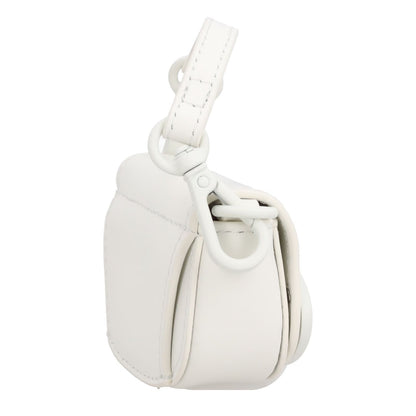 DIESEL Womens MICRO Rubber 1Dr Bag Charm White Leather Logo RRP 200 — View 5