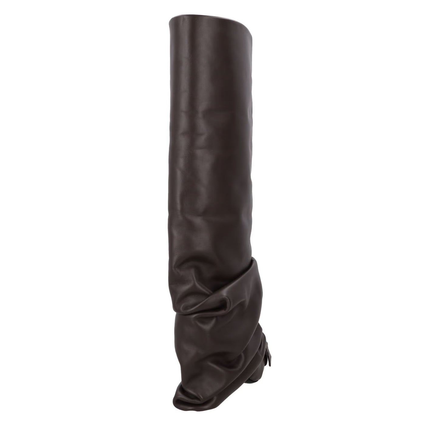 ATTICO Womens Juno Knee High Boots Leather Point Toe Stiletto Brown UK 7 RRP1466 — View 6