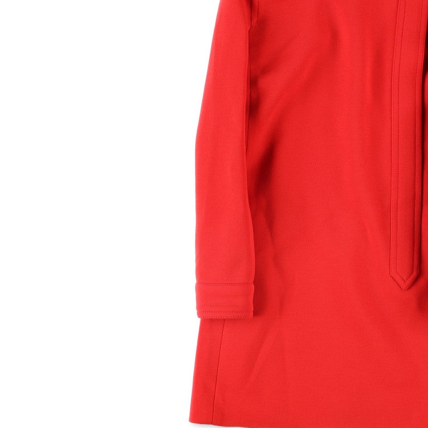 SAINT LAURENT Red Womens Wool Mini Dress Long Sleeve Size 36 Party RRP1900 — View 4