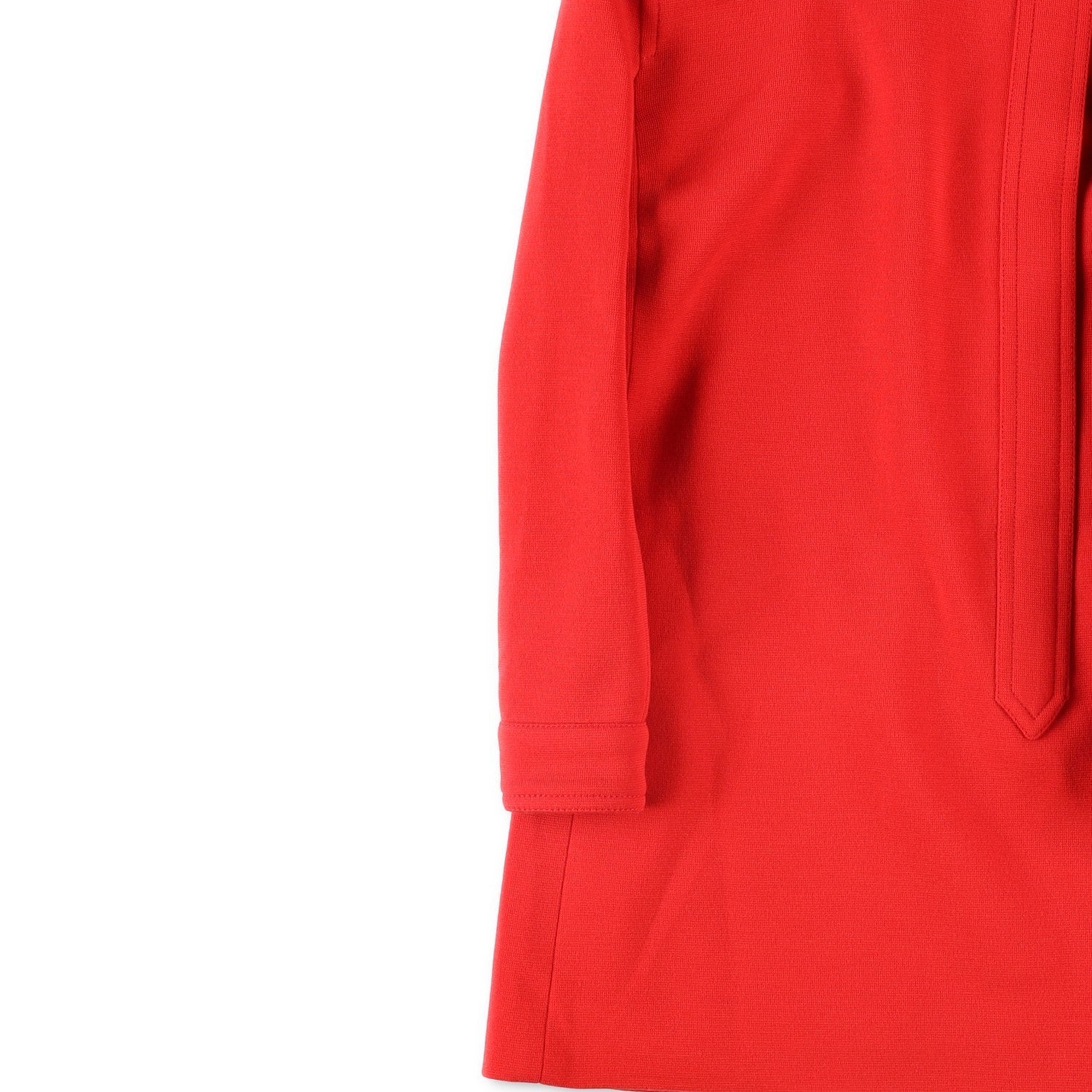 SAINT LAURENT Red Womens Wool Mini Dress Long Sleeve Size 36 Party RRP1900 — View 4