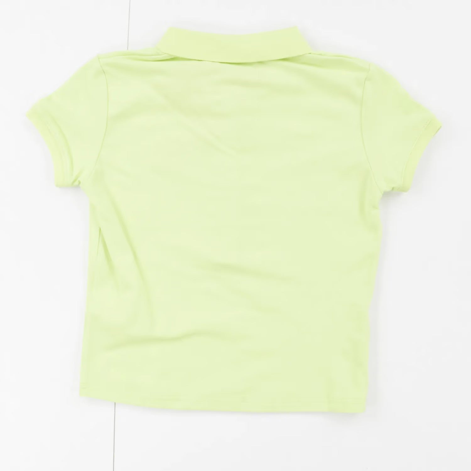 I'm Sorry by Petra Collins SSENSE Exclusive Shrunken Polo Lime Size M RRP 100 — View 5