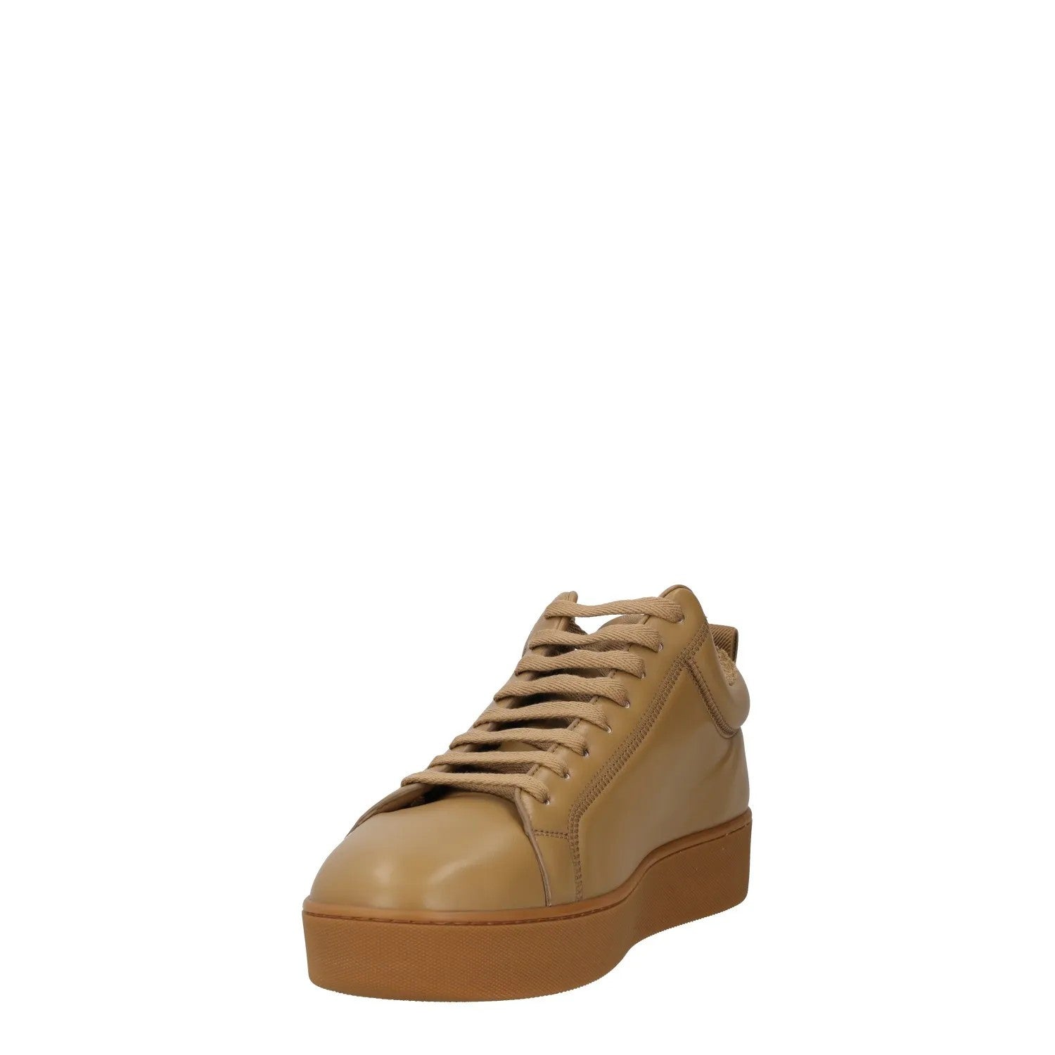 BOTTEGA VENETA Mens Sneakers Low Top Lace Up Brown Leather Casual UK 9 RRP 850 — View 3