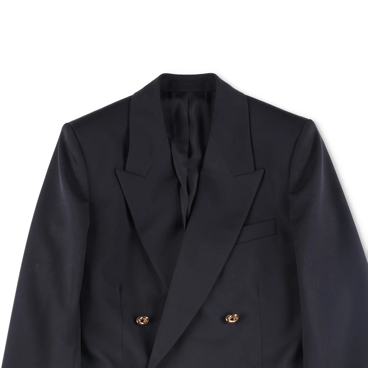 BOTTEGA VENETA Womens Blazer Jacket Long Sleeve Double Breasted Black 44 RRP2060 — View 2