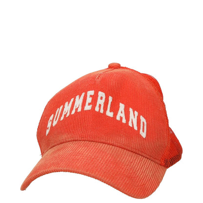 NAHMIAS Mens Summerland Corduroy Trucker Hat Orange Adjustable One Size RRP 215 — View 2