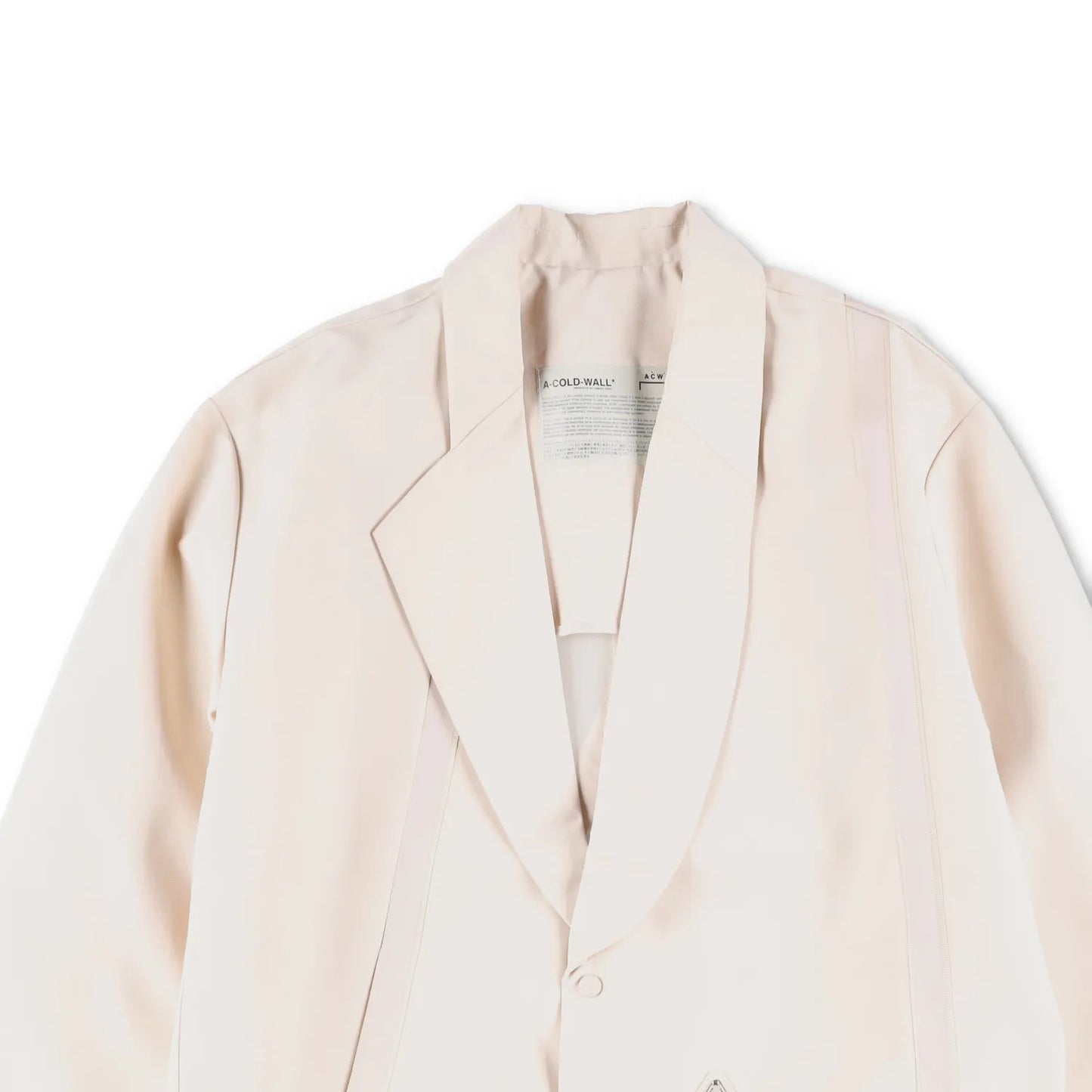 A COLD WALL Mens Blazer Beige Polyester Regular Fit Assymetric Size M RRP 550 — View 2