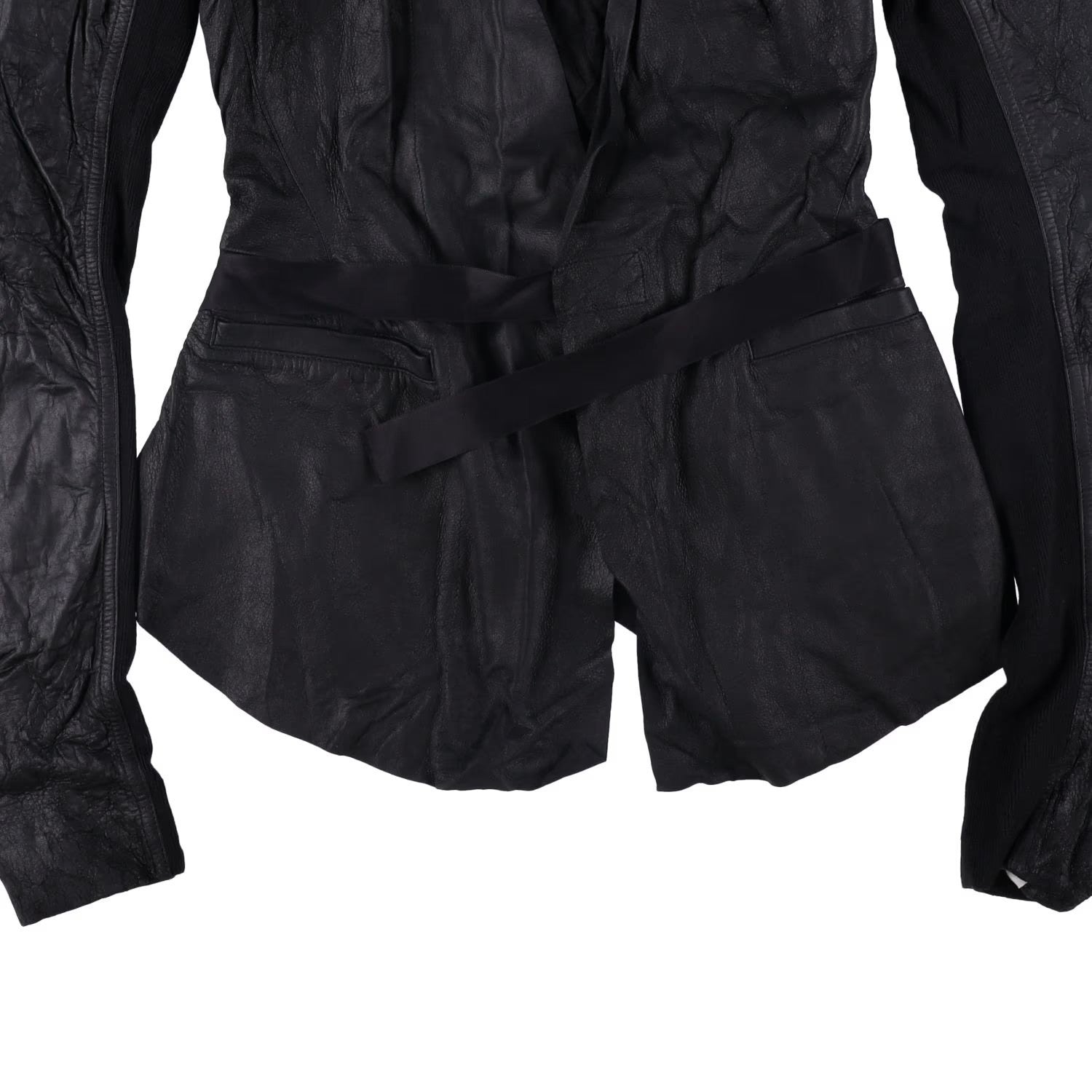 RICK OWENS Women Rick Jacket Blazer V-Neck Long Sleeve Black Size 38 RRP 1340 — View 3