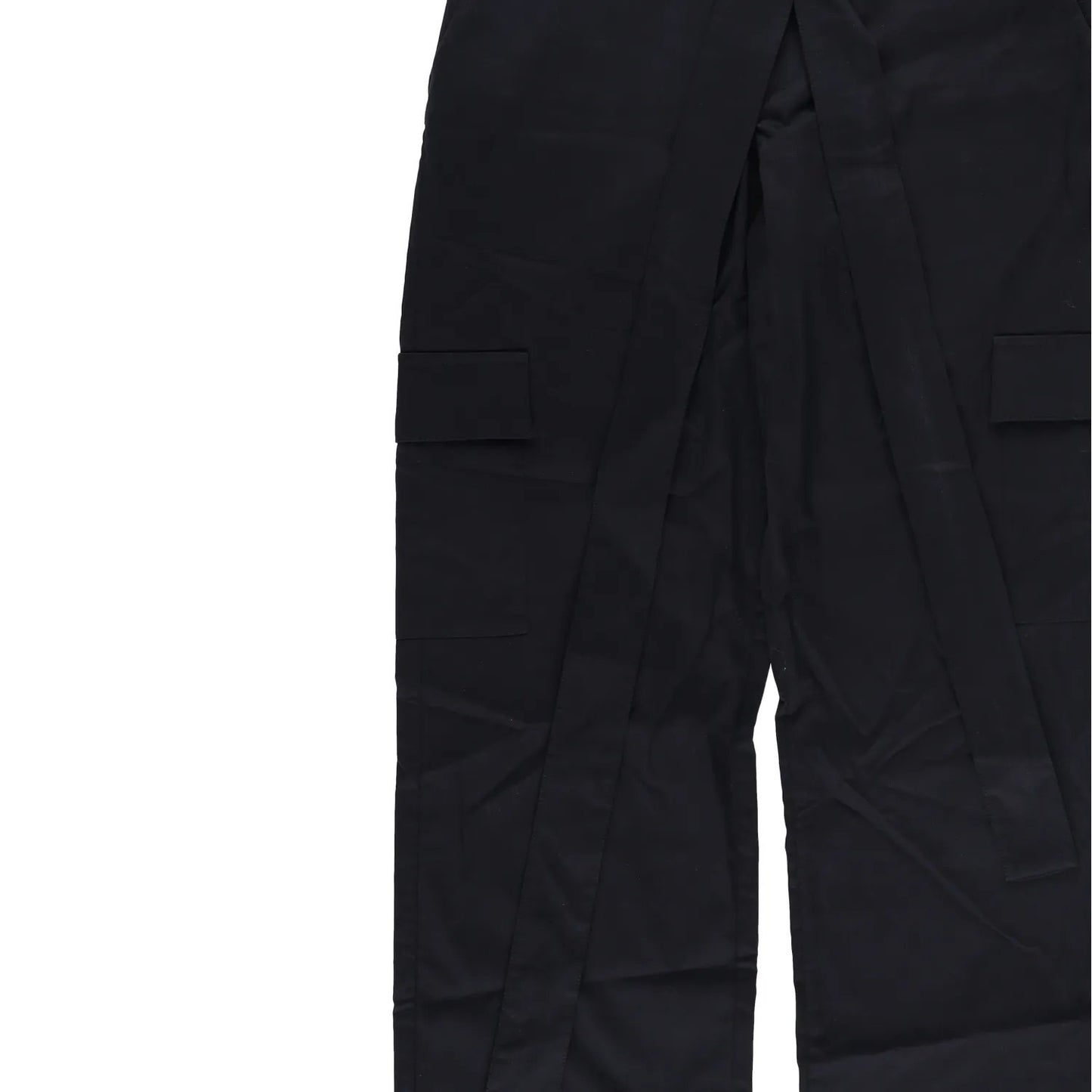 JADE CROPPER Womens Wrap Belt Cargo Trousers Black High Rise Wide Leg XS RRP 575 — View 3