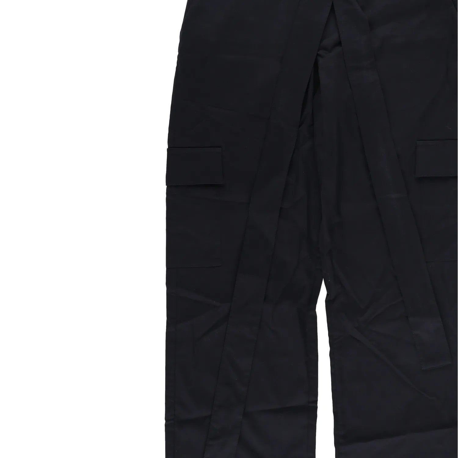 JADE CROPPER Womens Wrap Belt Cargo Trousers Black High Rise Wide Leg XS RRP 575 — View 3