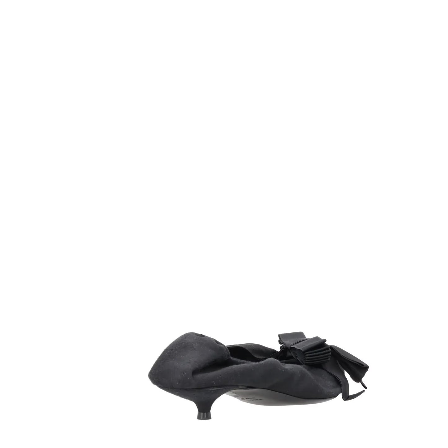 BALENCIAGA Womens Louis XV Pump 25 Black Leather Flats Satin Bow UK 7 RRP 682 — View 6