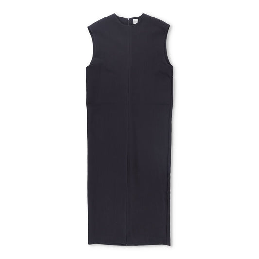 TOTEME Womens Maxi Dress Black Sleeveless Crew Neck Viscose Blend XS RRP 350