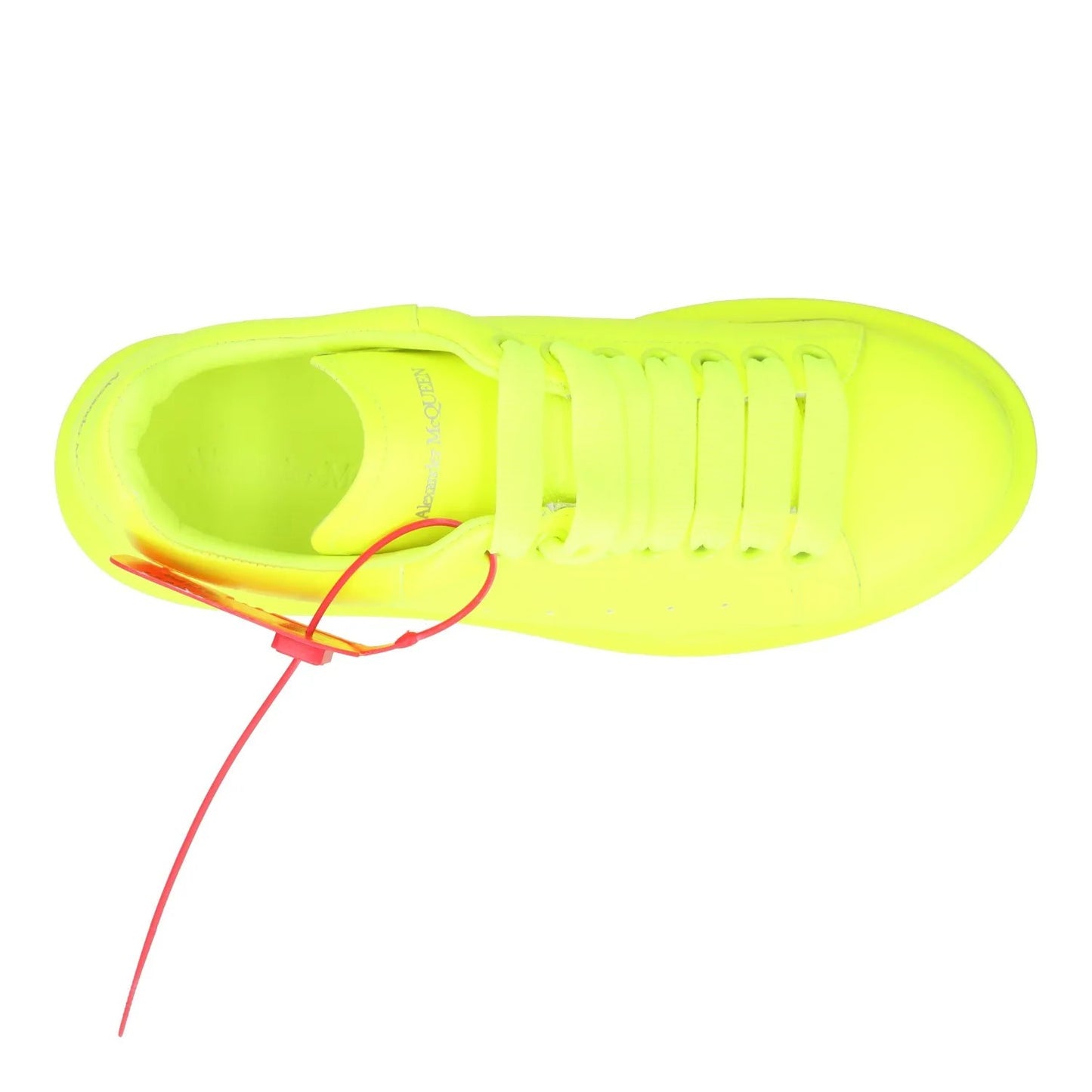 ALEXANDER MCQUEEN Womens Trainer Yellow Leather Low Top Lace Up UK 4.5 RRP 450 — View 7