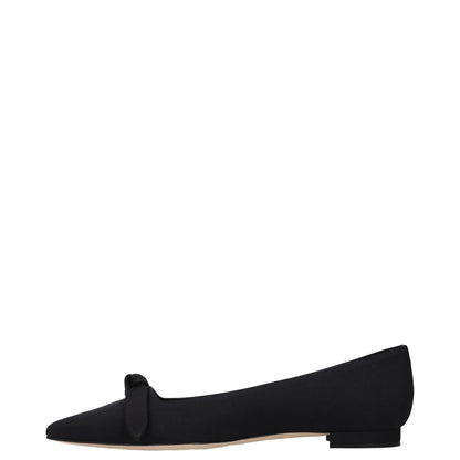 MANOLO BLAHNIK Womens Flats Black Synthetic Slip On Bow Detail UK 2 RRP 650 — View 4