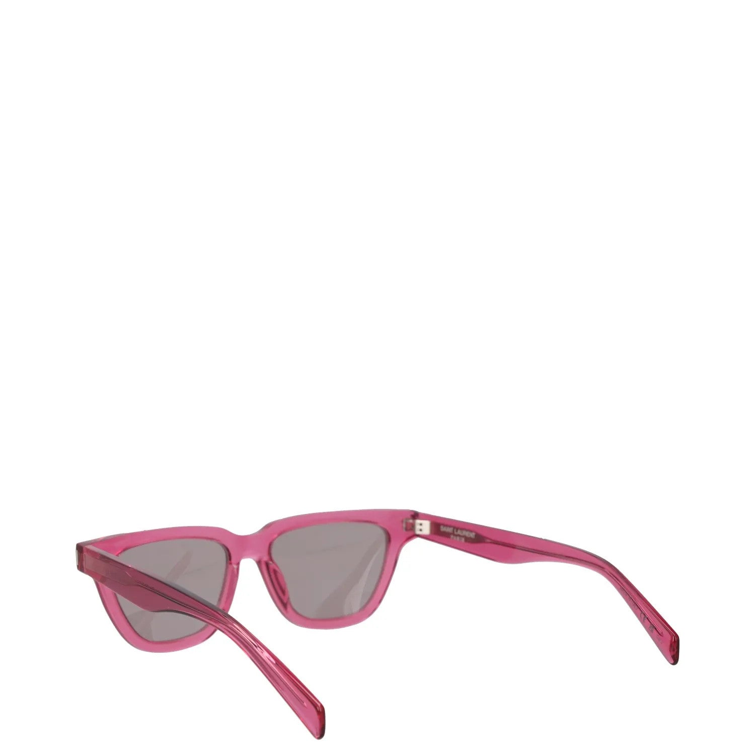 SAINT LAURENT Womens Square Sunglasses Pink Acrylic Tinted Lens One Size RRP 250 — View 4