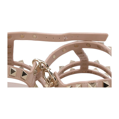 VALENTINO Womens Rockstud Flat Sandal Beige Rubber Sole Open Toe EU 36 RRP 410 — View 8