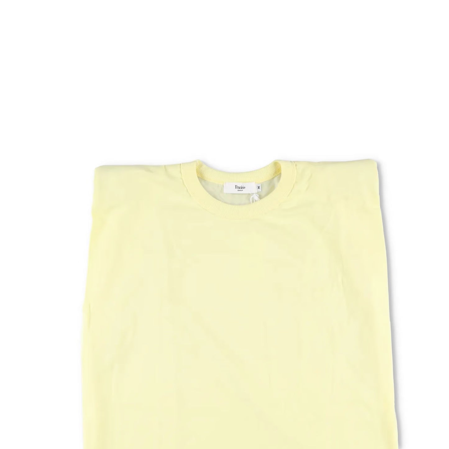 FRANKIE SHOP Womens Top Cotton Sleeveless Crew Neck Yellow Size M RRP 125 — View 2