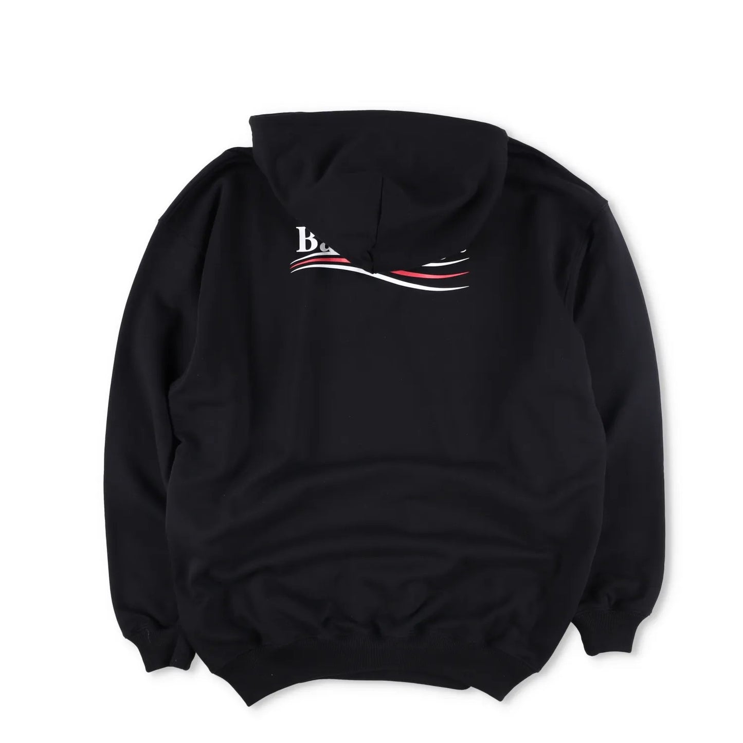 BALENCIAGA Unisex Adults Hoodie Cotton Black Kangaroo Pocket Logo XS RRP 690 — View 5