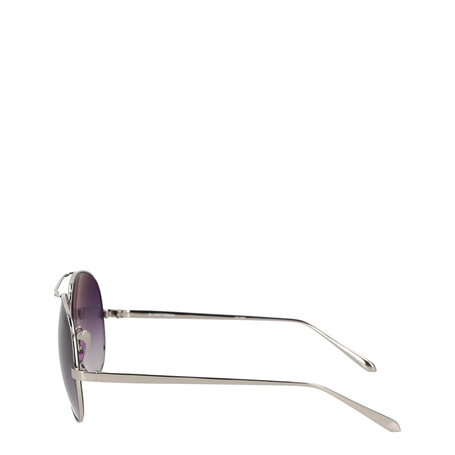 LINDA FARROW Womens Sunglasses Silver Metal Frame Gradient Lens One Size RRP 300 — View 3