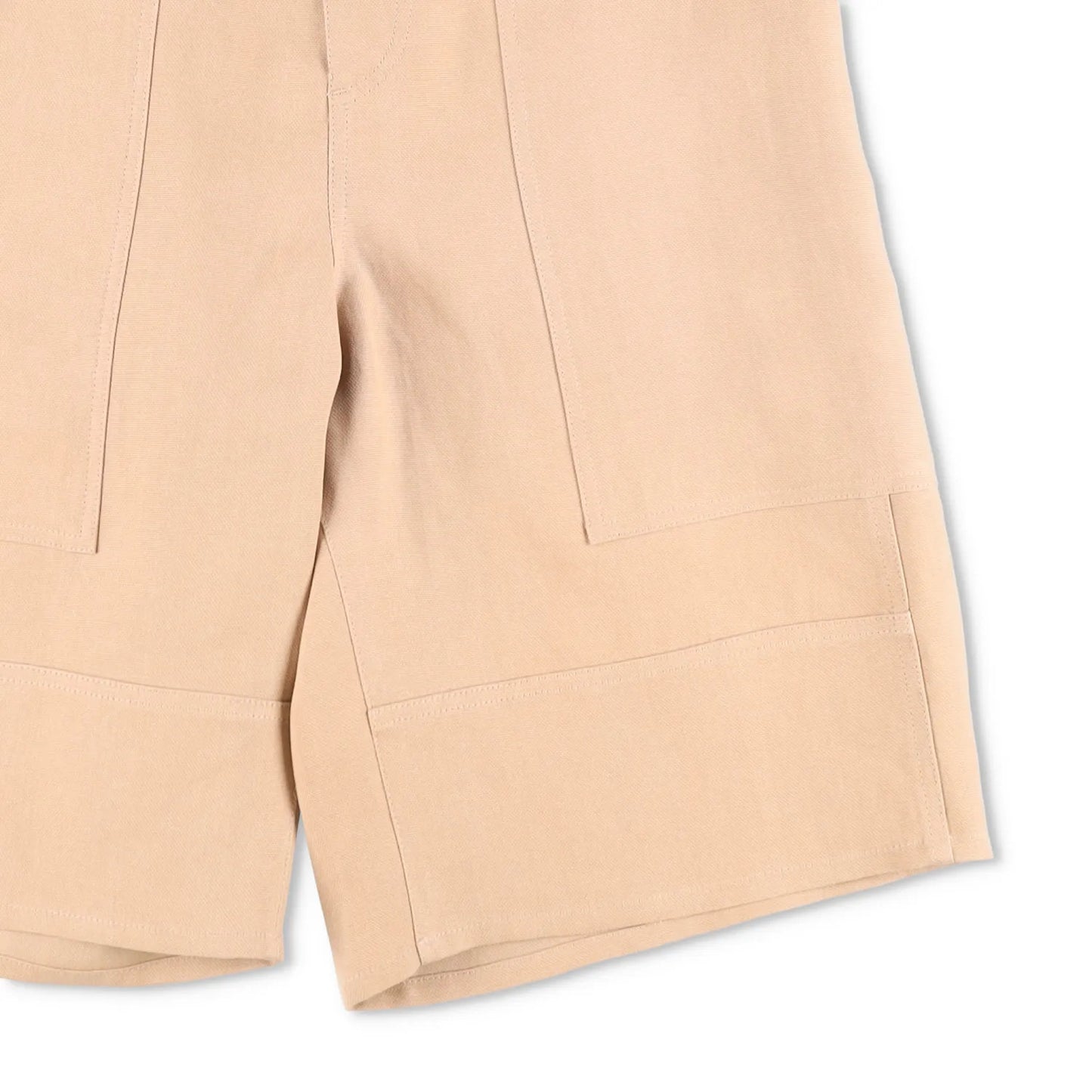 FENDI Mens Bermuda Shorts Paper Canvas Beige Flat Front Zip Size 46 RRP 945 — View 4