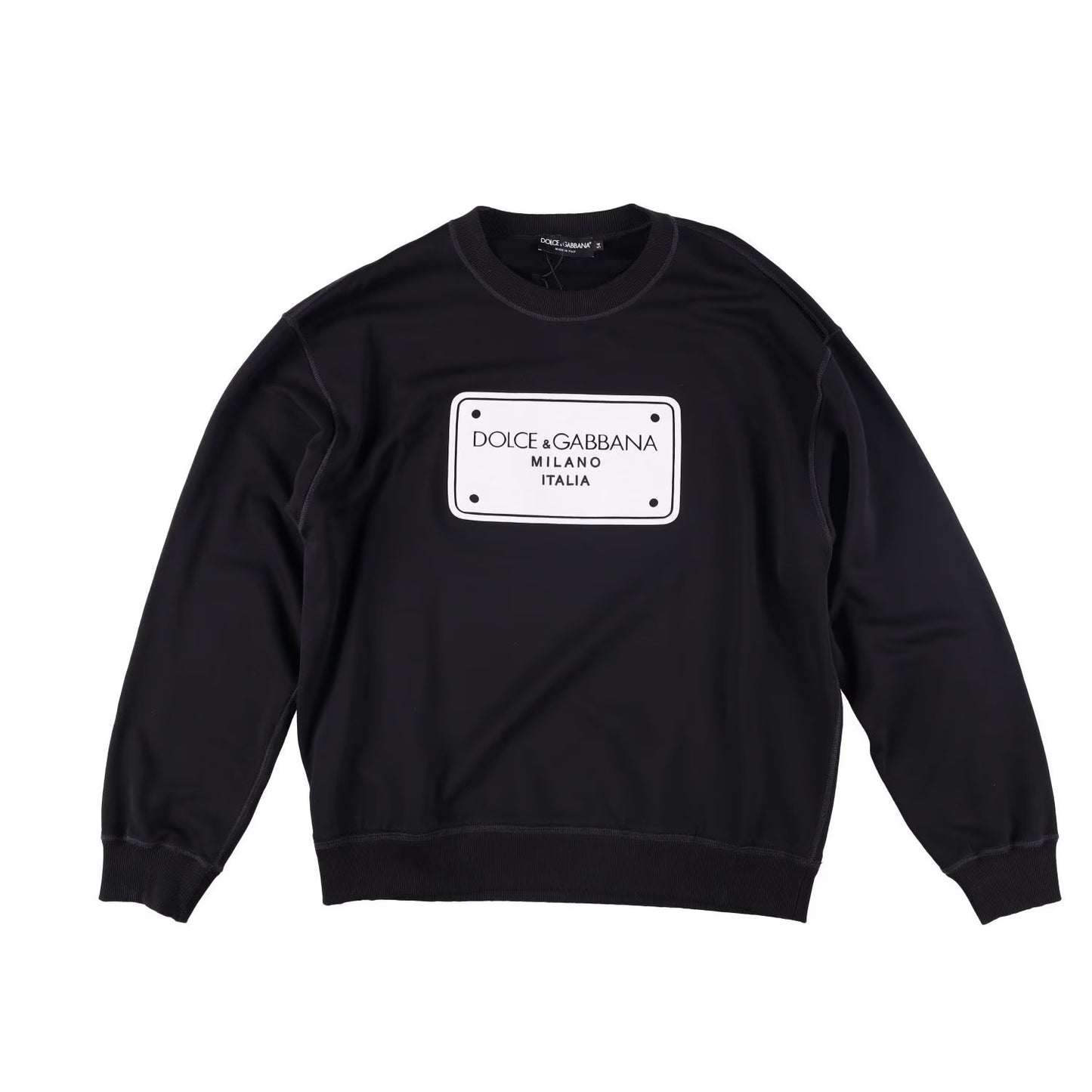 DOLCE & GABBANA Mens Sweatshirt Hu7Du+Taglio Laser+ Ricamo Black 54 RRP 720 — View 2