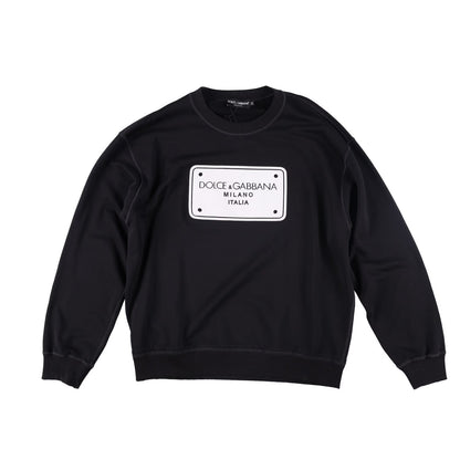 DOLCE & GABBANA Mens Sweatshirt Hu7Du+Taglio Laser+ Ricamo Black 54 RRP 720 — View 2