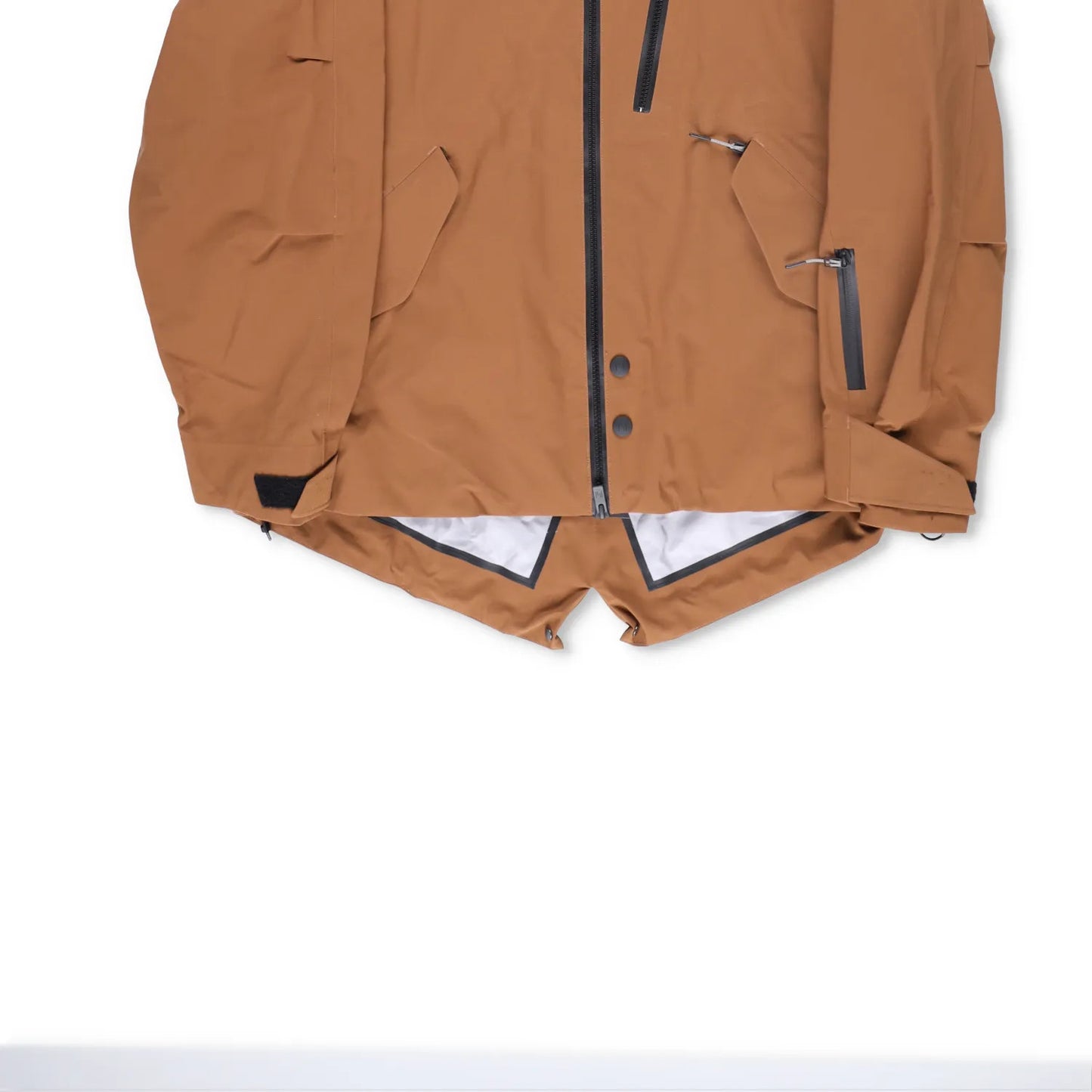 HOLDEN Mens Nia Parka Brown Softshell Zip Stand Up Collar Size M RRP 800 — View 4