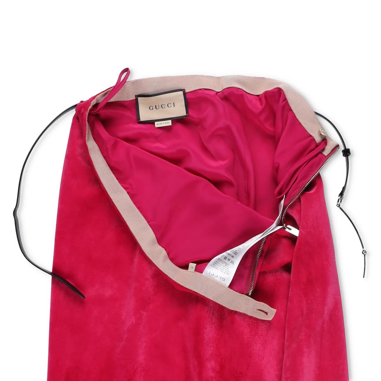 GUCCI Women Aline Maxi Skirt Mid Waist Aline A-Line Burgundy Red Size 40 RRP2100 — View 12