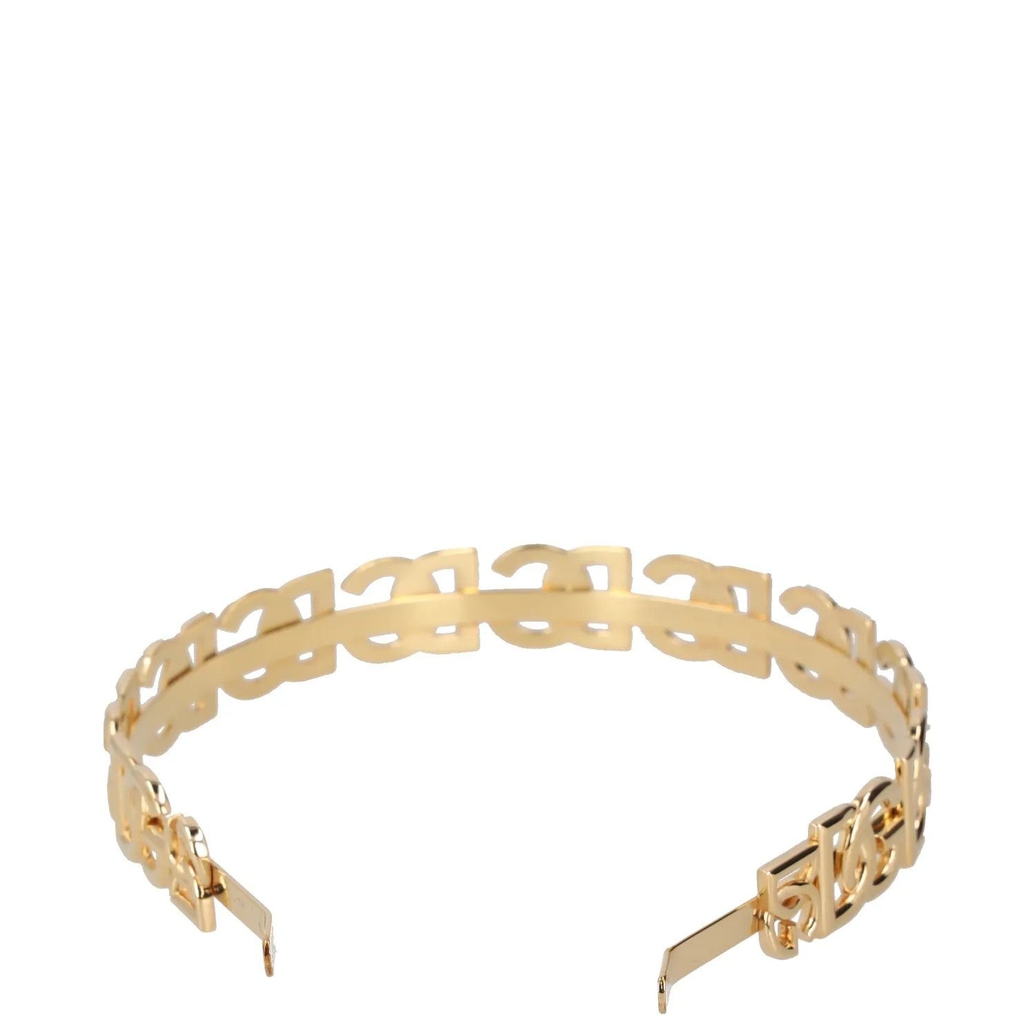 DOLCE & GABBANA Womens Yellow Gold Coloured Dg Logo Headband Size S RRP 995 — View 7