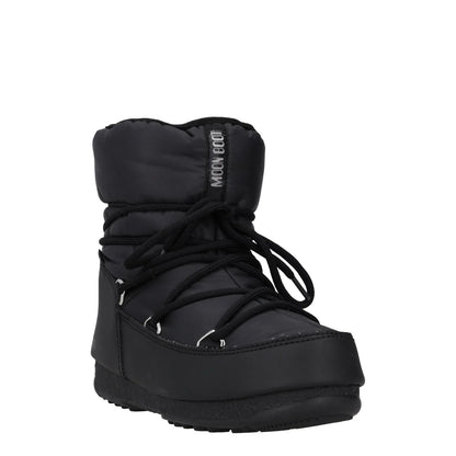 MOONBOOT Womens Ankle Snow Boots Black Synthetic Flat Lace Up UK 3.5 RRP 150 — View 2
