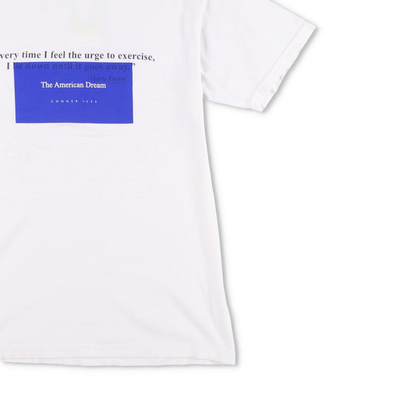 CONNER IVES Mens T-Shirt Mixed Vintage Fibre White Logo Short Sleeve S RRP 145 — View 4