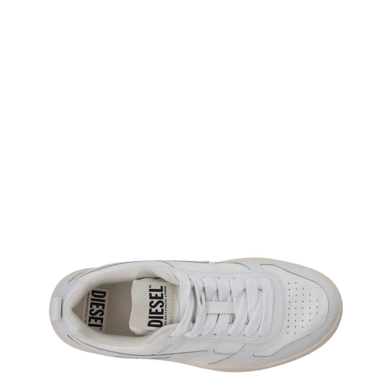 DIESEL Womens S-Ukiyo V2 Low Sneaker Leather Low Tops White EU 37 RRP 195 — View 9