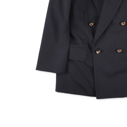 BOTTEGA VENETA Womens Blazer Jacket Long Sleeve Double Breasted Black 44 RRP2060 — View 3