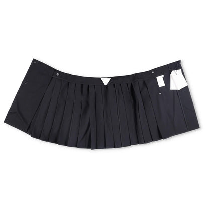 BOTTEGA VENETA Womens Mini Skirt Short Pleated Wool Black Size 38 RRP 1200 — View 6