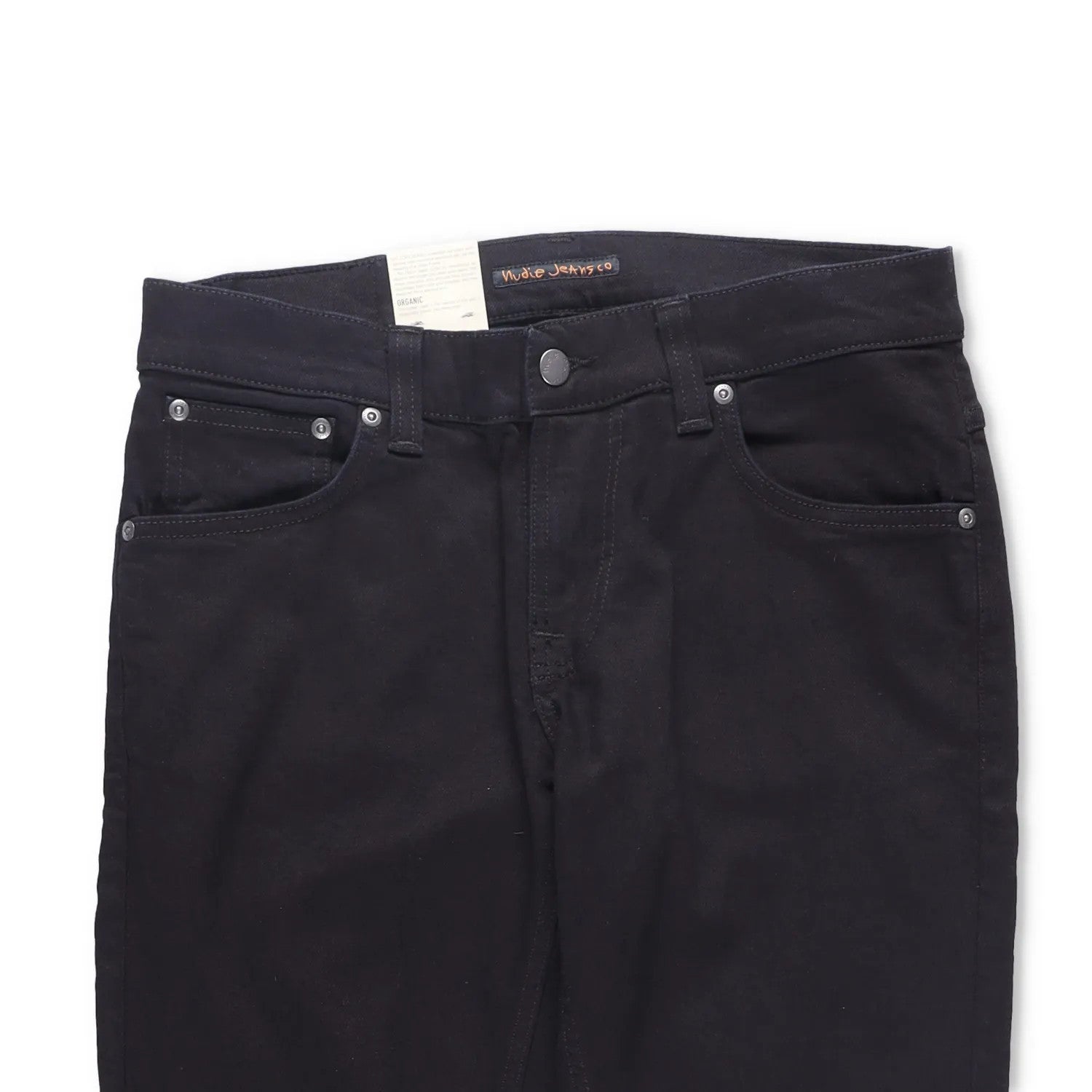 NUDIE JEANS Mens Skinny Jeans Tight Terry Black Stretch Denim 5 Pocket 28 RRP105 — View 2