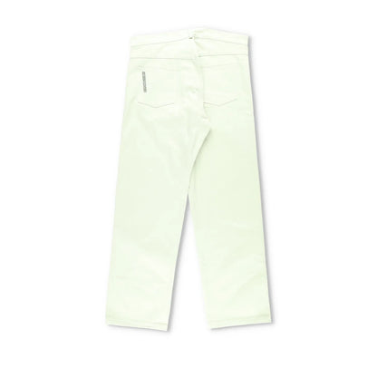 ROBYN LYNCH Mens Piping Jeans Green Straight Denim Mid Rise Logo Button M RRP390 — View 10
