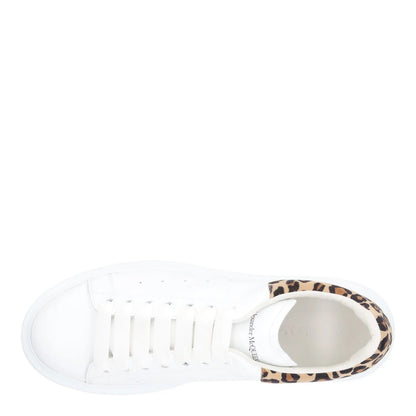 ALEXANDER MCQUEEN Womens White Leopard Print Leather Low Top Chunky UK 6 RRP 540 — View 7