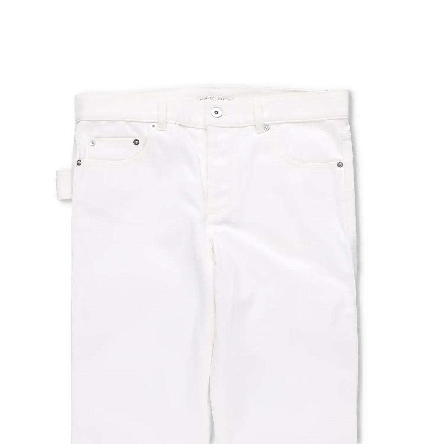 BOTTEGA VENETA Mens Denim Jeans Straight White 5 Pocket Size 40 RRP 650 — View 2
