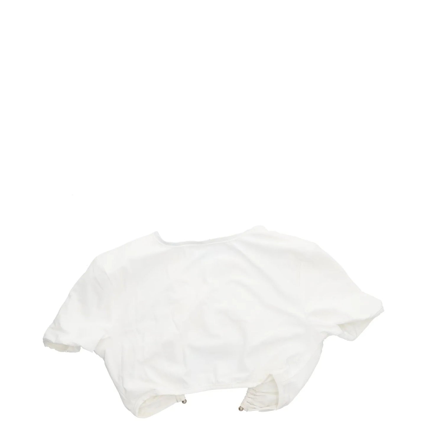 CHRISTOPHER ESBER Womens U Prong Bikini Top Short Sleeve Crew White UK 8 RRP 150 — View 5