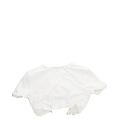 CHRISTOPHER ESBER Womens U Prong Bikini Top Short Sleeve Crew White UK 8 RRP 150 — View 5