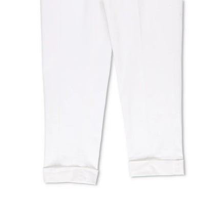 KITON Mens Trousers Cotton Blend Dress Pants White Slash Pockets Size 34 RRP 800 — View 4