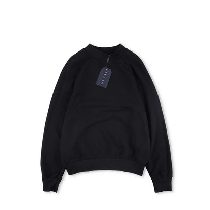 LES TIEN Mens Sweatshirt Crew Neck Cotton Pullover Black Long Sleeve M RRP 260 — View 5