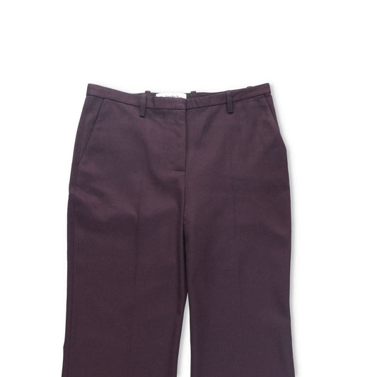 FRANKIE SHOP Womens Lyra Flared Pants Purple Flat Front Zipped Size S RRP 212.1 — View 2