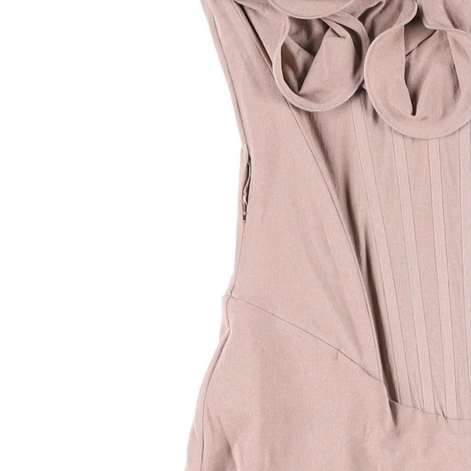 MAGDA BUTRYM Womens Dress Scoop Neck Sleveless Corset Rose Drape Midi 36 RRP1385 — View 5