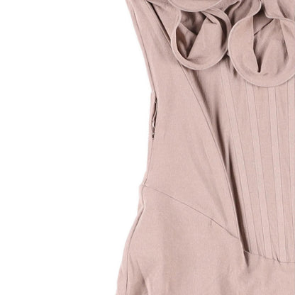 MAGDA BUTRYM Womens Dress Scoop Neck Sleveless Corset Rose Drape Midi 36 RRP1385 — View 5