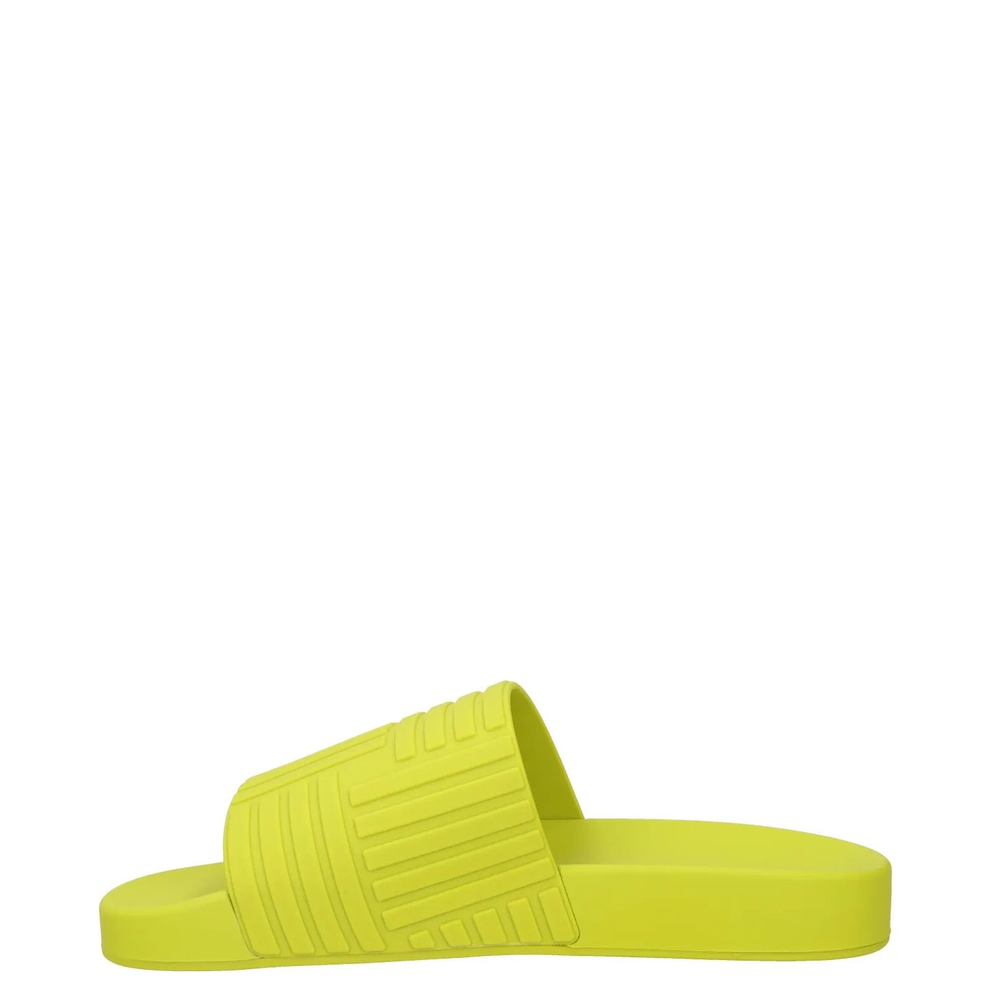 BOTTEGA VENETA Womens Slides Flat Rubber Geometric Print Green UK 5 RRP 300 — View 4