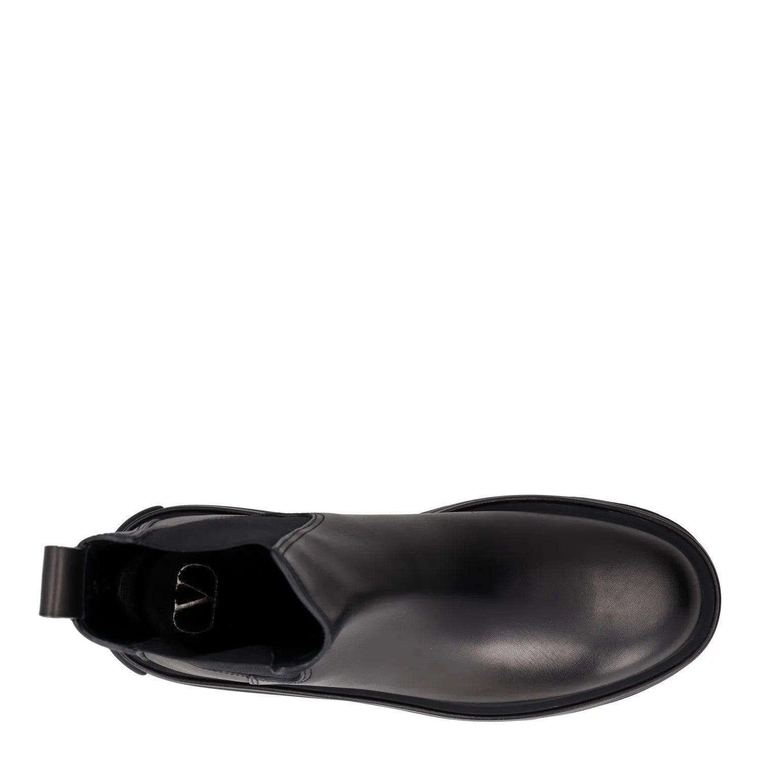 VALENTINO Womens Chealsea Boots Black Leather Chunky Platform Sole UK 5 RRP 1190 — View 7