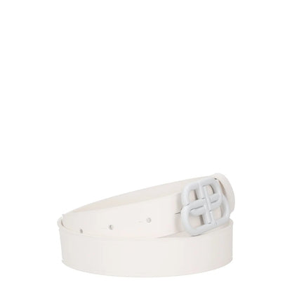 BALENCIAGA Womens Belt White Leather White Buckle Regular Width Size 75 RRP 360 — View 6