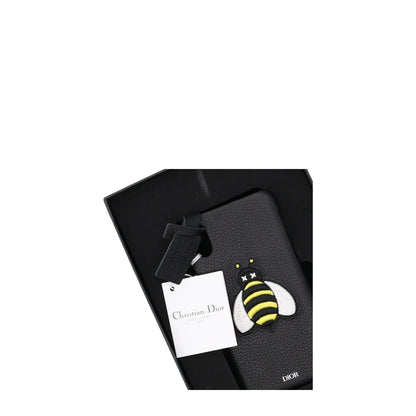 DIOR Bee Hard Phone Case Fits Apple iPhone X Black White Yellow RRP 310 — View 12