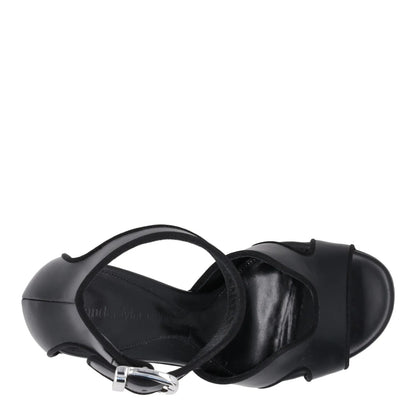 ALEXANDER MCQUEEN Womens Platform Sandal Leather Black High Heel UK 5.5 RRP 790 — View 7