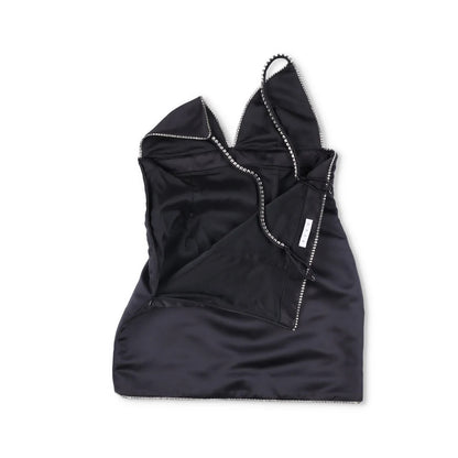 AREA Womens Dress Mini Black with Crystal Strap Sleeveless Size 4 RRP 560 — View 5