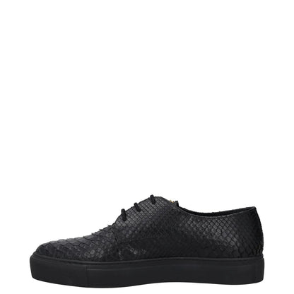 SWEAR Mens Shoes Black Leather Croc Detail Casual Sneaker Low Top UK8 RRP 250 — View 4